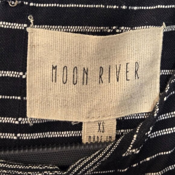 Anthropologie Moon River Denmark Tunic Dress Black Grey Size XS NWT - Picture 7 of 12